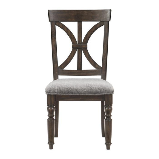 Cardano Side Chair in Charcoal (Set of 2)