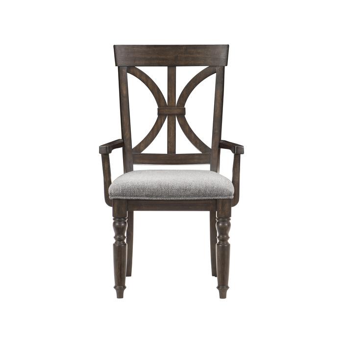 Cardano Arm Chair in Charcoal (Set of 2)