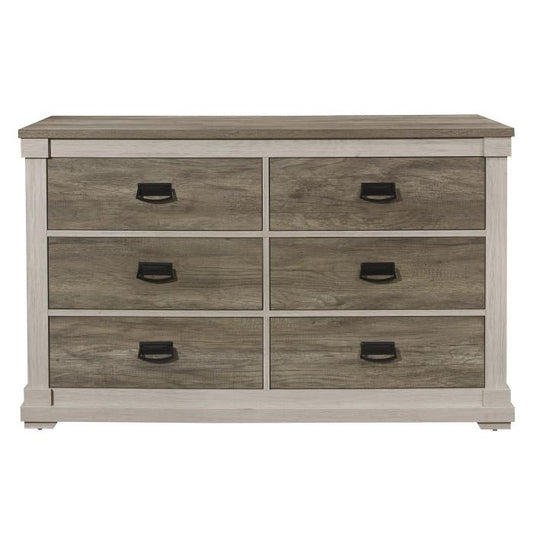 Arcadia Dresser in White & Weathered Gray 1677-5