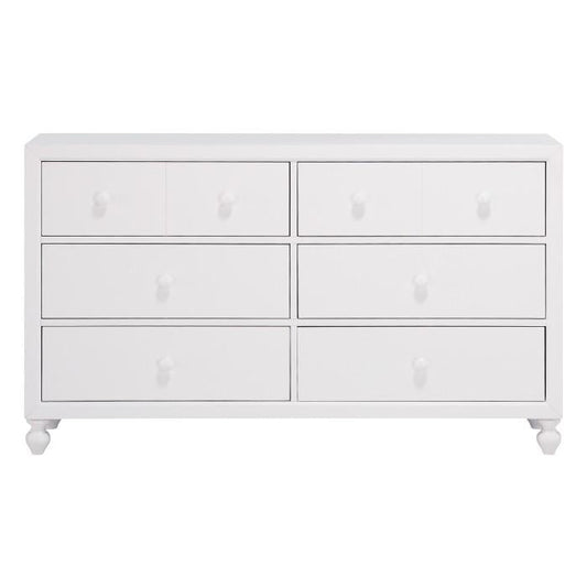 Wellsummer 6 Drawer Dresser in White 1803W-5