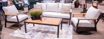 Carmel Highlands Outdoor Sofa/Chairs/Table (Set of 4)