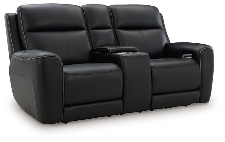 5Z-Comfort Power Reclining Loveseat with Console
