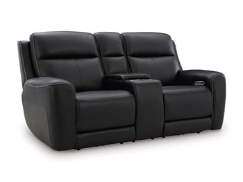 5Z-Comfort Power Reclining Loveseat with Console