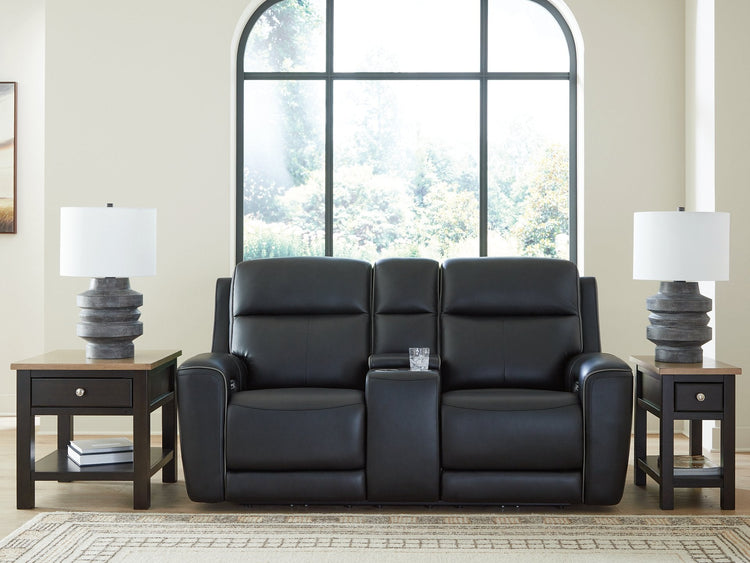 5Z-Comfort Power Reclining Loveseat with Console
