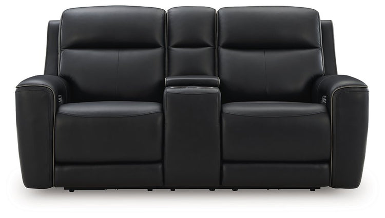 5Z-Comfort Power Reclining Loveseat with Console