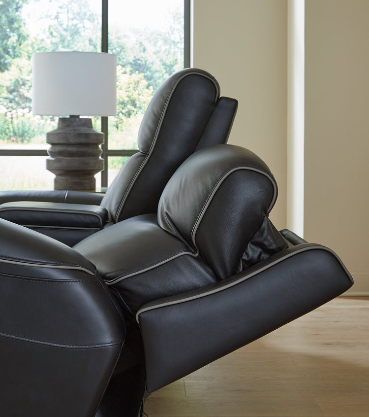 5Z-Comfort Power Reclining Loveseat with Console