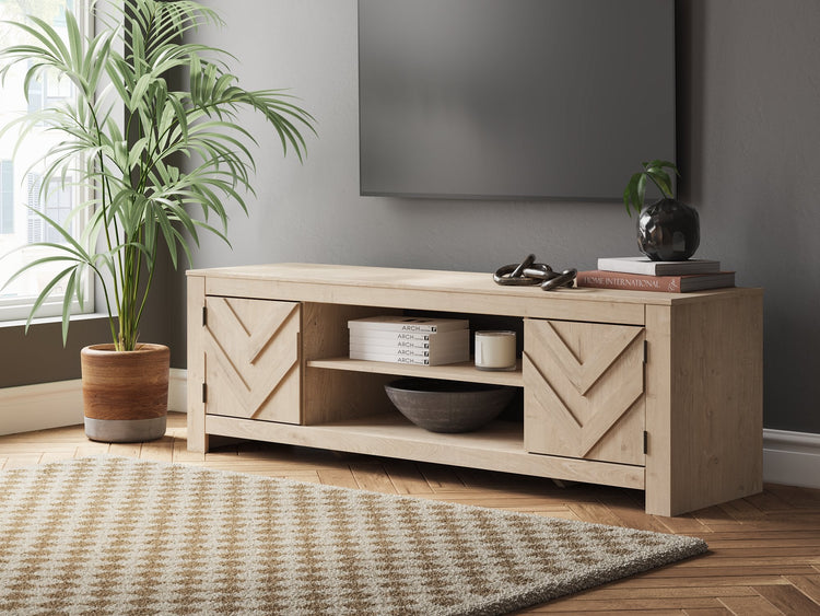 Cayboni 71" TV Stand with Electric Fireplace