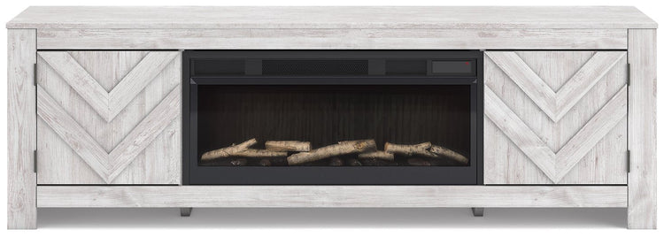 Cayboni 71" TV Stand with Electric Fireplace