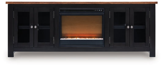 Wildenauer 76" TV Stand with Electric Fireplace