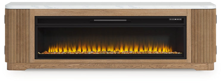 Camdill 80" TV Stand with Electric Fireplace