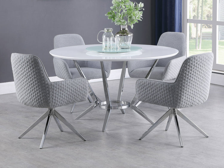 Abby Swivel Dining Arm Chair