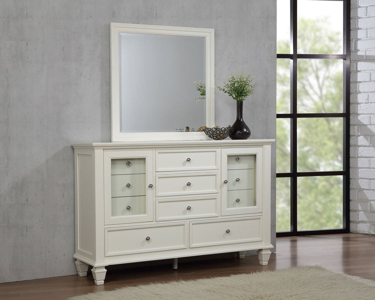 Sandy Beach Dresser with Mirror