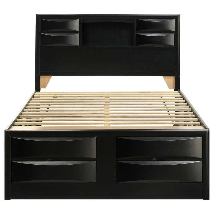 Briana Bookcase Platform Storage Bed