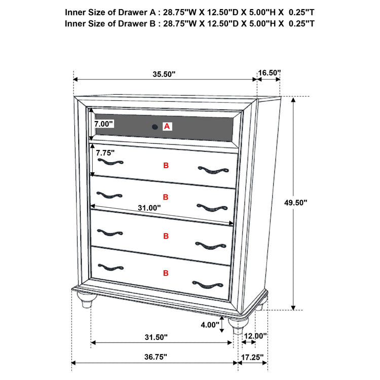 Barzini Chest of Drawers