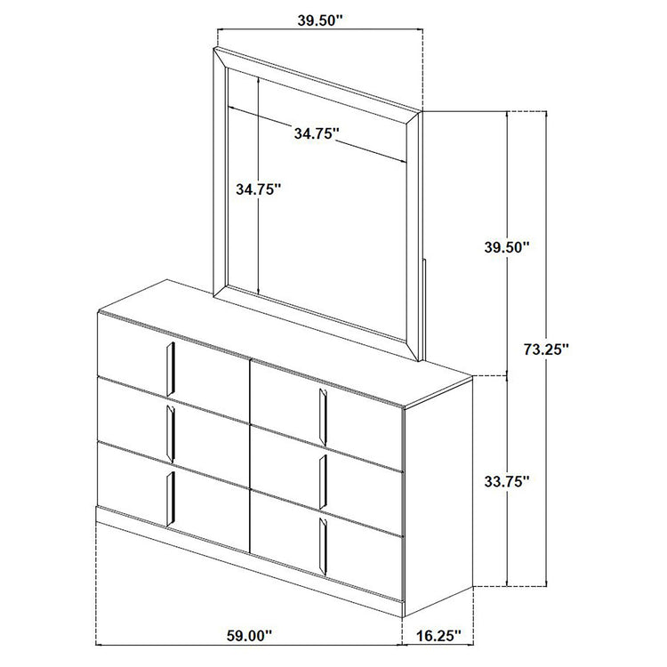 Ines Dresser with Mirror