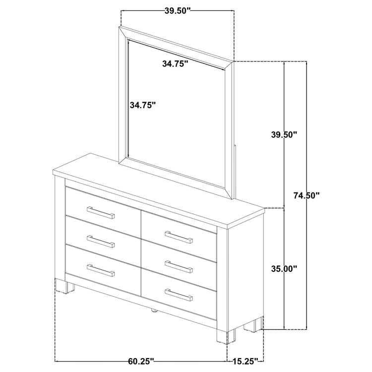 Oakglen Dresser with Mirror