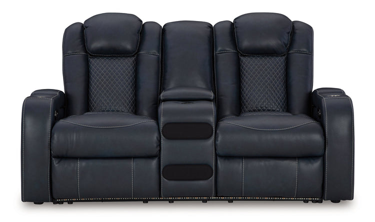 Fyne-Dyme Power Reclining Loveseat with Console