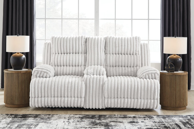 Rhines Falls Power Reclining Loveseat with Console
