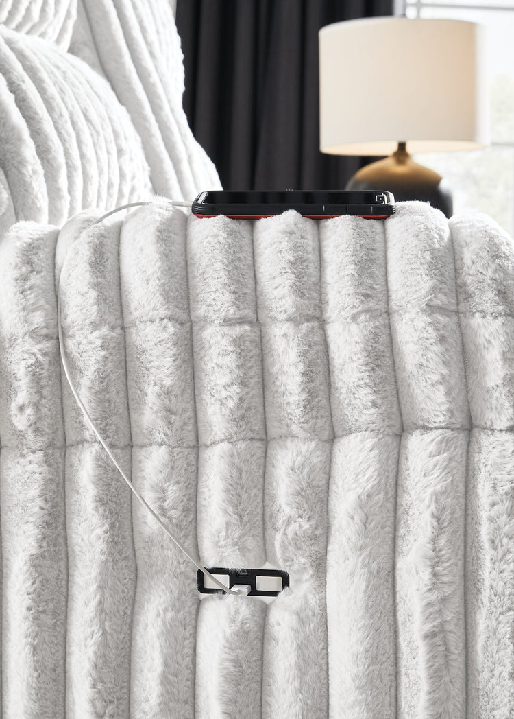 Rhines Falls Power Reclining Loveseat with Console