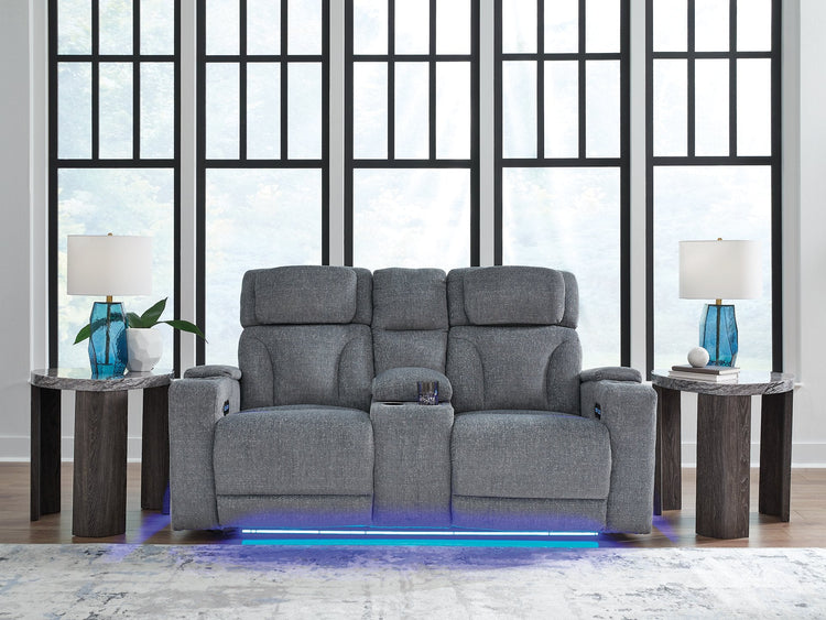Studio Cave Power Reclining Loveseat with Console