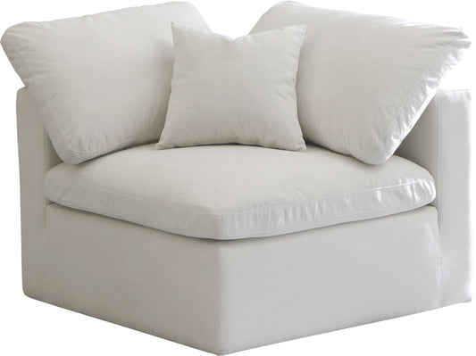 Plush Velvet Standard Cloud Modular Corner Chair