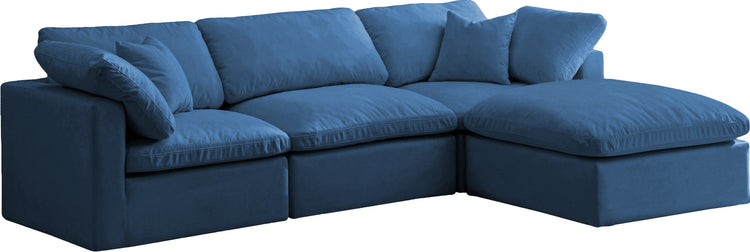 Plush Velvet Standard Cloud Modular Sectional