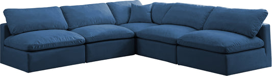 Plush Velvet Standard Cloud Modular Sectional