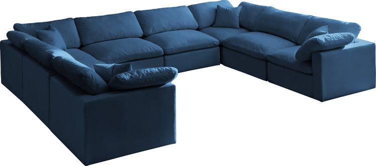 Plush Velvet Standard Cloud Modular Sectional