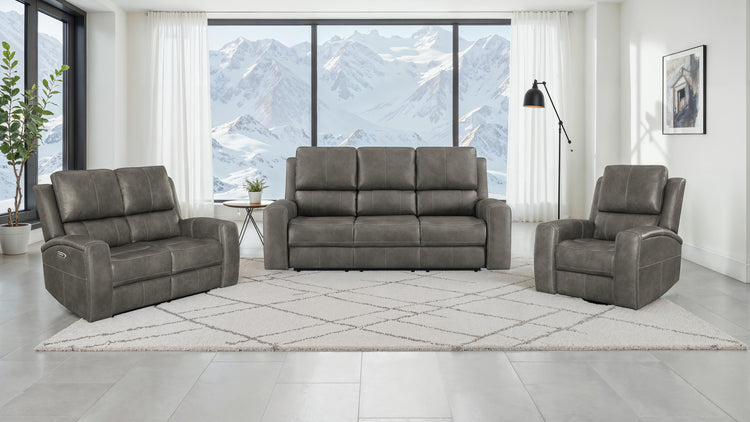 Brickston Triple Power Reclining Sofa Set