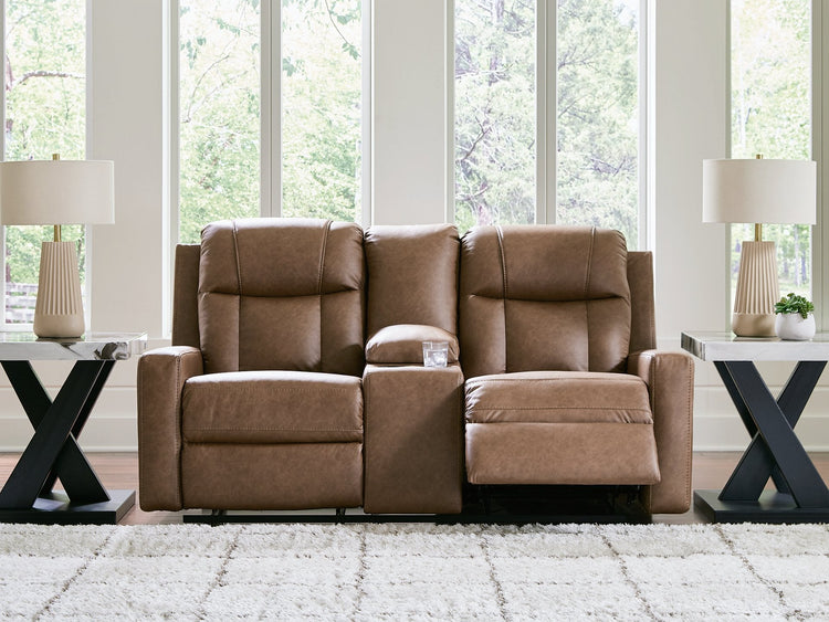 Mackmenville Reclining Loveseat with Console
