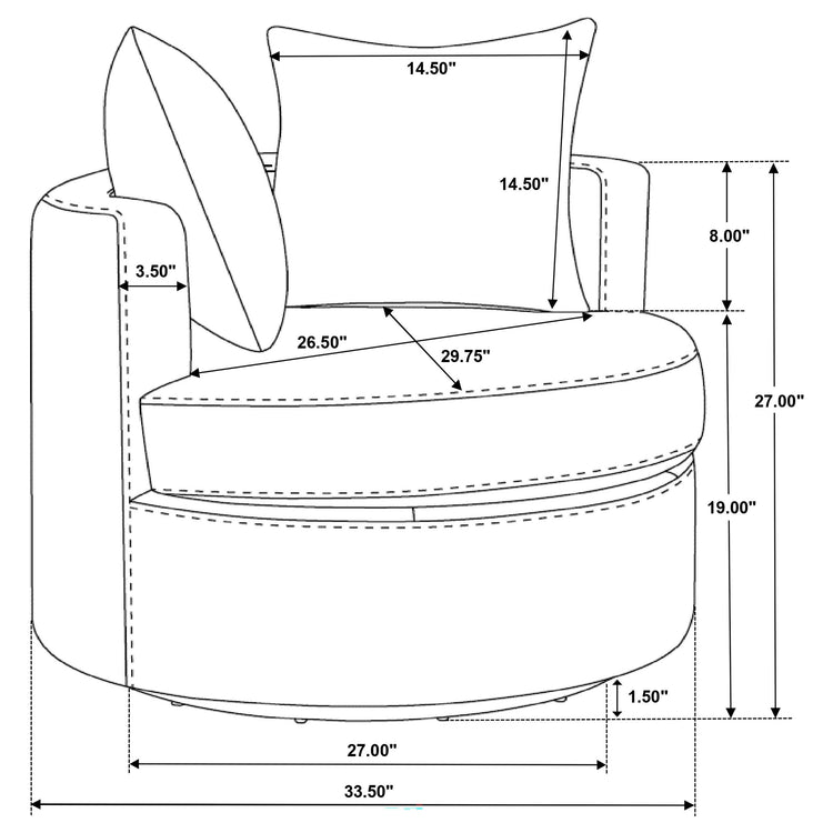 Debbie Swivel Accent Chair