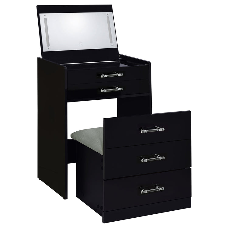Danbury Makeup Vanity Table with LED Mirror and Stool