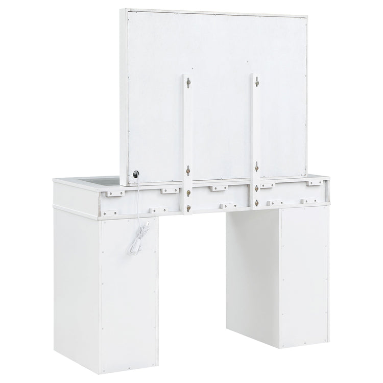 Regina Makeup Vanity Table with LED Mirror and Stool