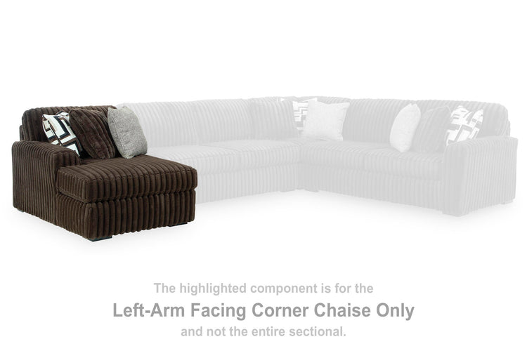 Midnight-Madness Sectional with Chaise