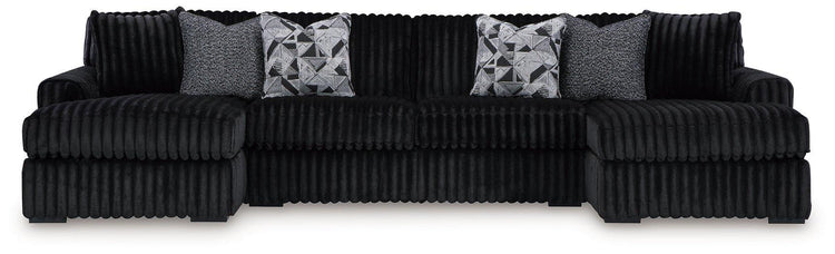 Midnight-Madness Sectional with Chaise