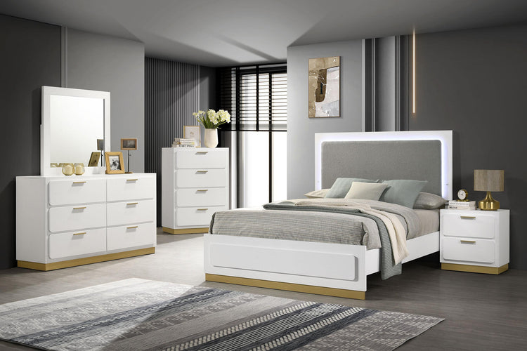 Caraway Panel Bed with LED Lighting