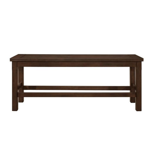 Schleiger Counter Height Bench in Dark Brown 5400-24BH