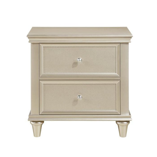 Celandine 2 Drawer Nightstand in Silver 1928-4