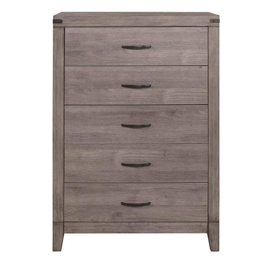 Woodrow 5 Drawer Chest in Gray 2042-9