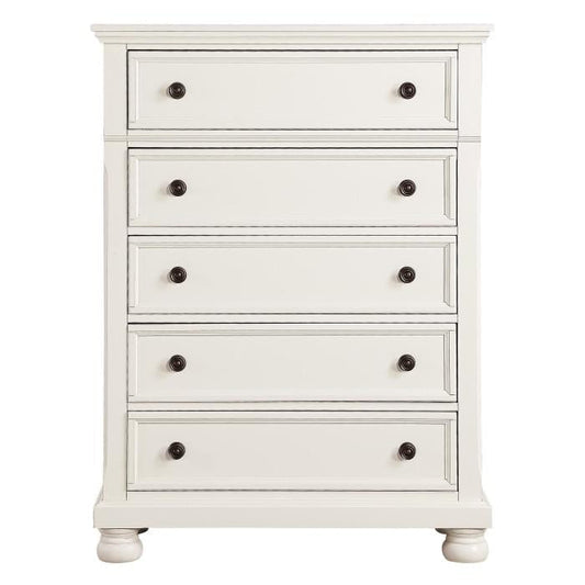 Laurelin 5 Drawer Chest in White 1714W-9
