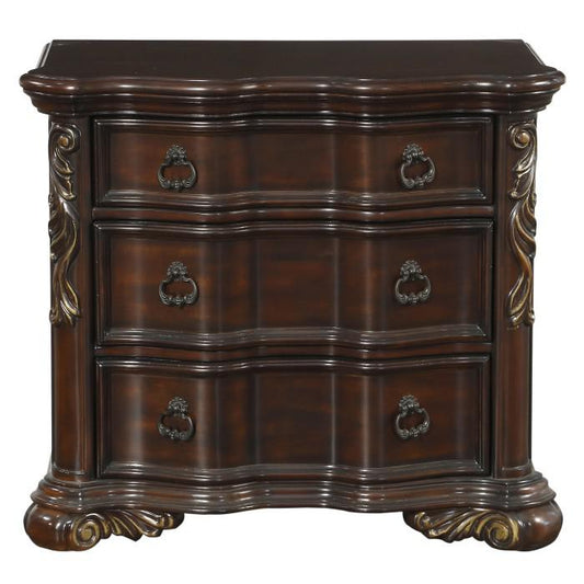 Royal Highlands 3 Drawer Nightstand in Rich Cherry 1603-4