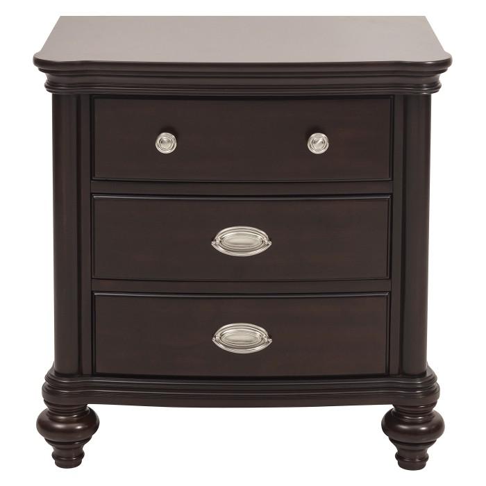 Marston 3 Drawer Nightstand in Dark Cherry 2615DC-4
