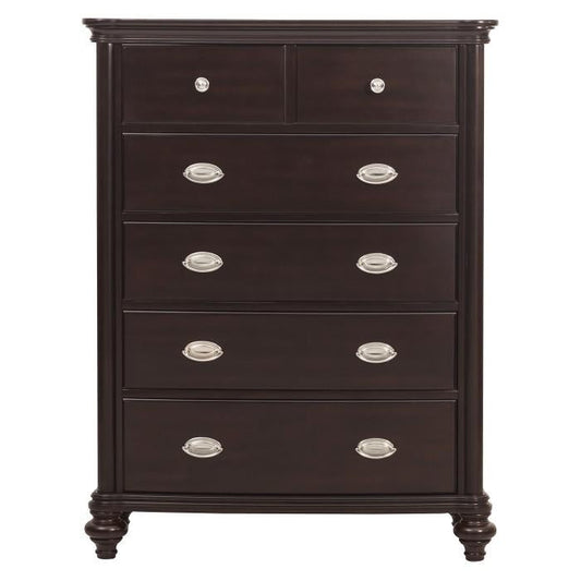 Marston 5 Drawer Chest in Dark Cherry 2615DC-9