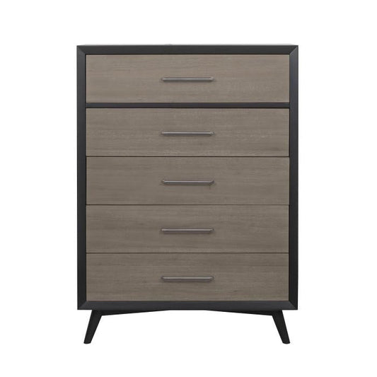 Raku 5 Drawer Chest in Gray 1711-9