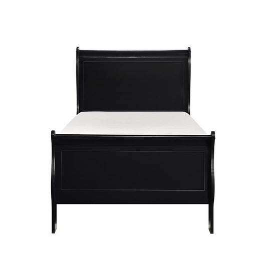 Mayville Twin Sleigh Bed in Black