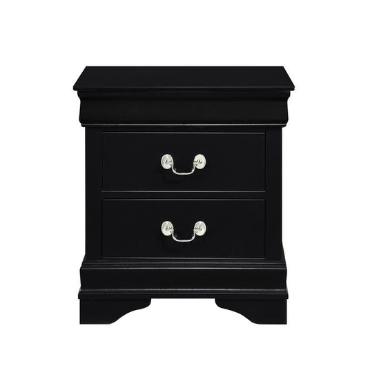 Mayville 2 Drawer Nightstand in Black 2147BK-4