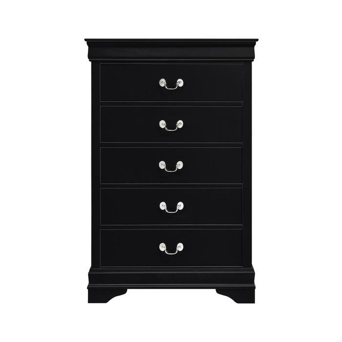 Mayville 5 Drawer Chest in Black 2147BK-9