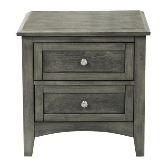 Garcia 2 Drawer Nightstand in Gray 2046-4