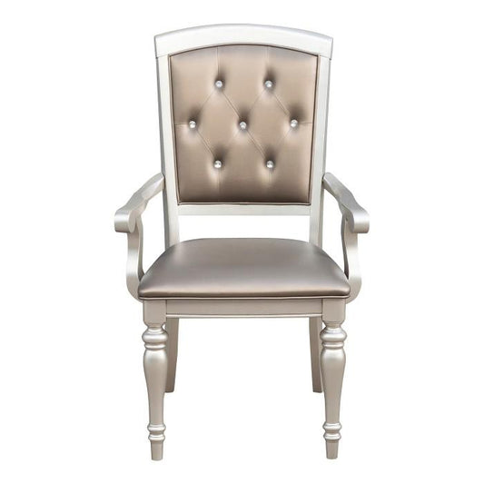 Orsina Arm Chair in Silver (Set of 2)