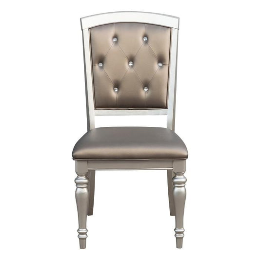 Orsina Side Chair in Silver (Set of 2)
